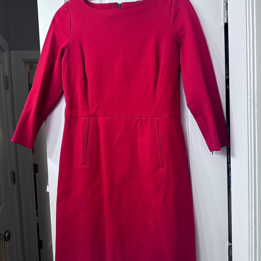 SPANX Red Long Sleeve Sheath Dress for Work